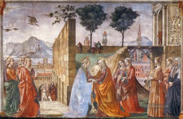  land - Visitation Florenz Renaissance Domenico Ghirlandaio